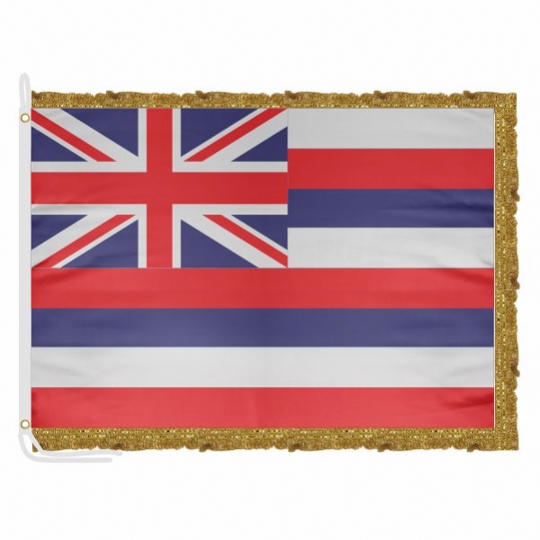 Hawaii Satin Office Flag