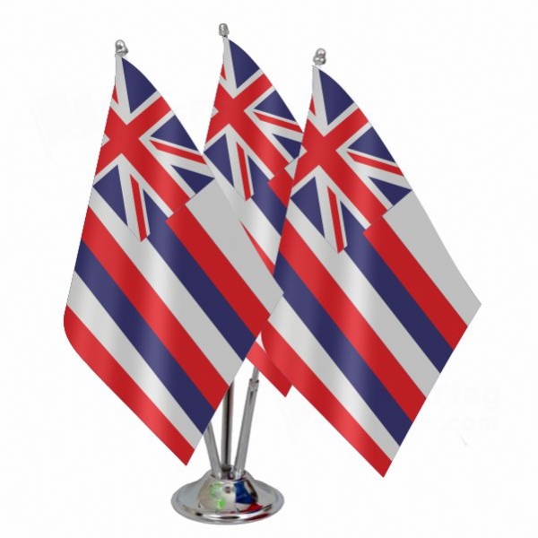 Hawaii Triple Table Flag