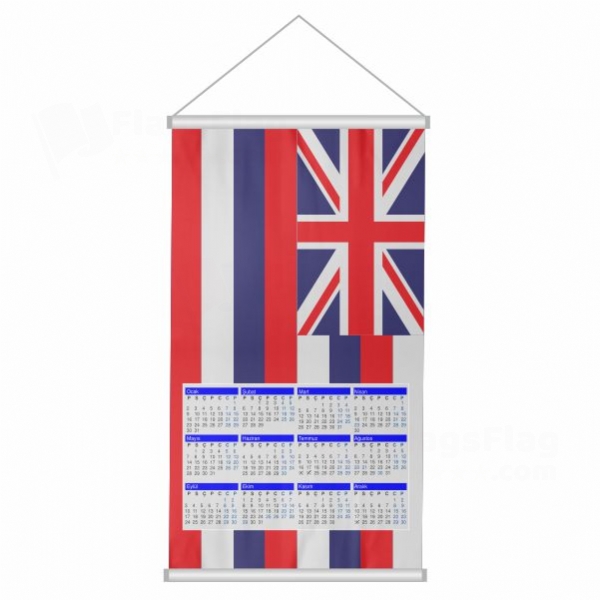 Hawaii Woven Fabric Digital Printing Calendar