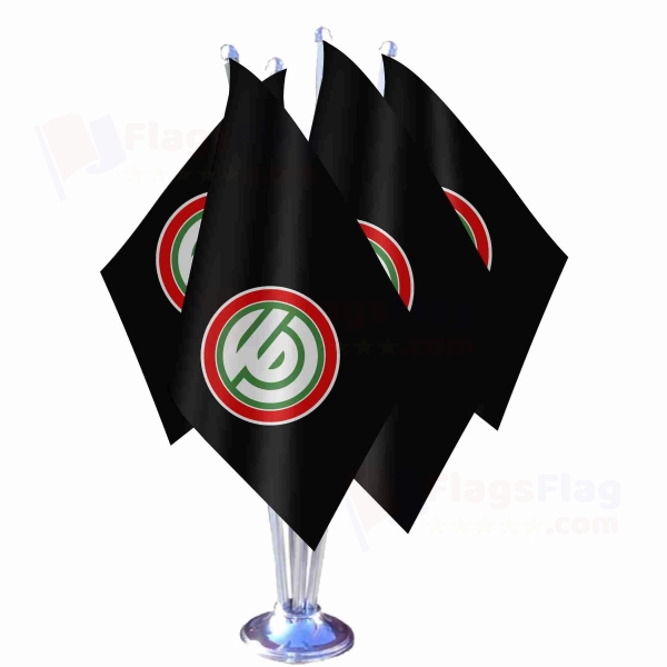 Hawkins Pirates Quadruple Table Flag