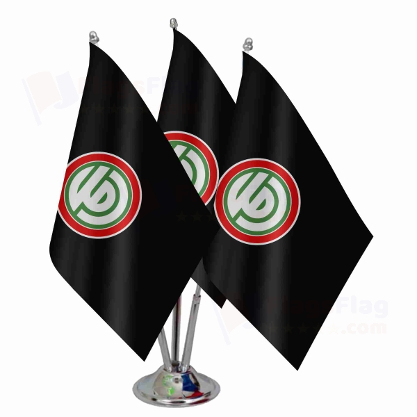 Hawkins Pirates Triple Table Flag