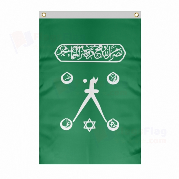Hayreddin Barbarossa Large Size Flag Hanging on Building