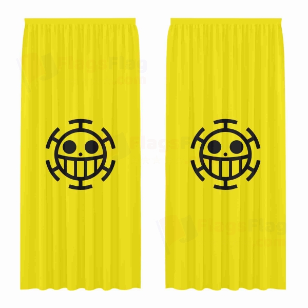 Heart Pirates Digital Printed Curtains