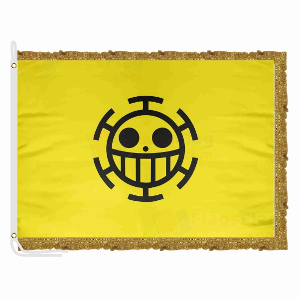 Heart Pirates Satin Office Flag