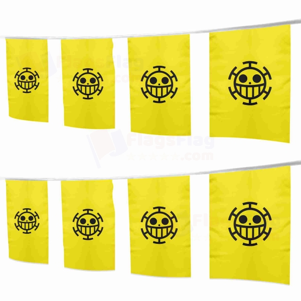 Heart Pirates Square String Flags