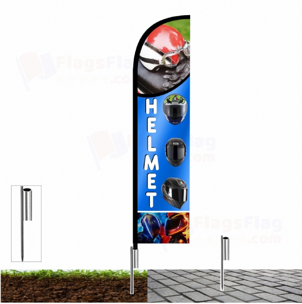 Helmet Advertising Flags