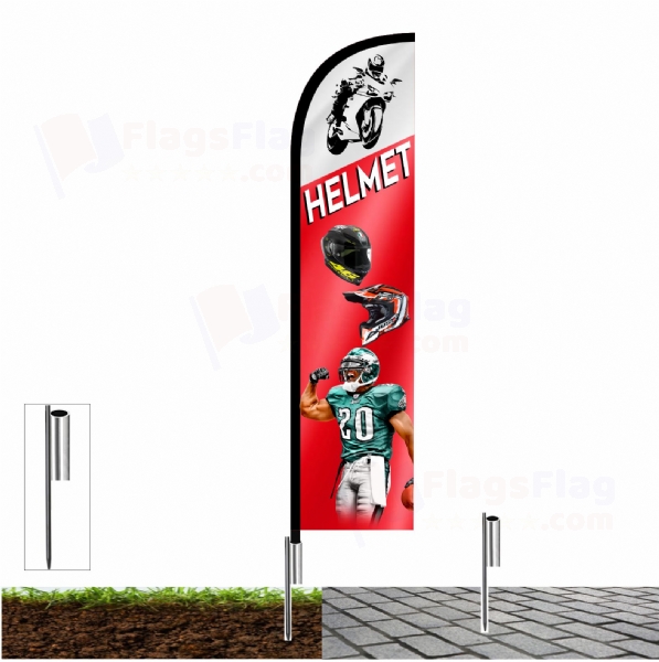Helmet Road Flags