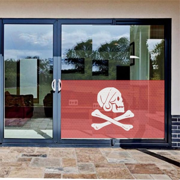 Henry Avery Red Glass Film Henry Avery Red One Way Vision Printing