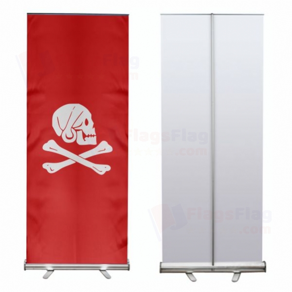 Henry Avery Red Roll Up Banner
