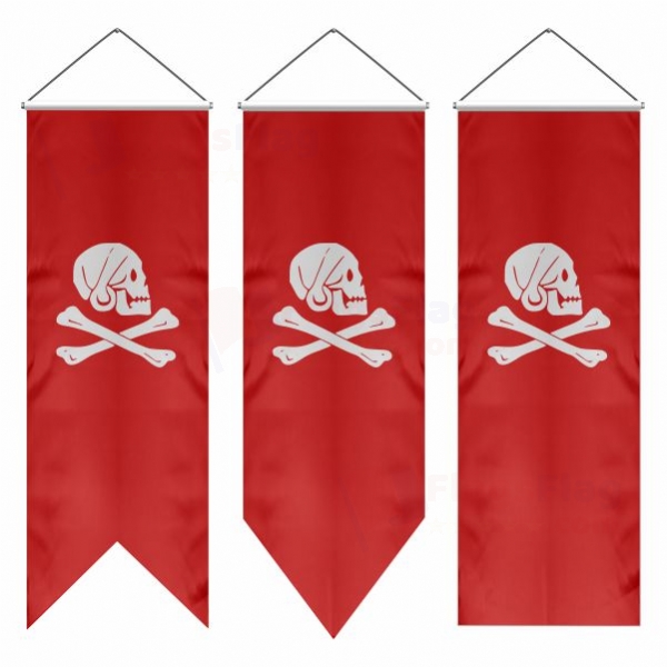 Henry Avery Red Swallowtail Flags