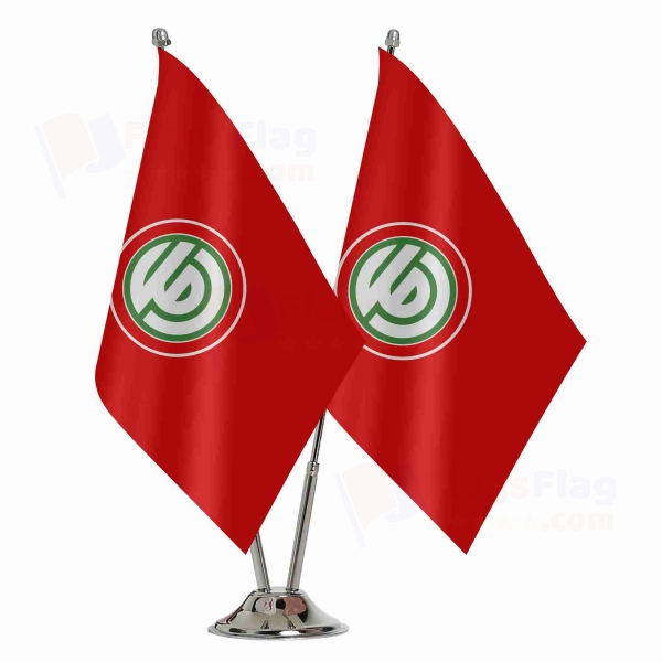 Henry Every Red 2 Table Flags
