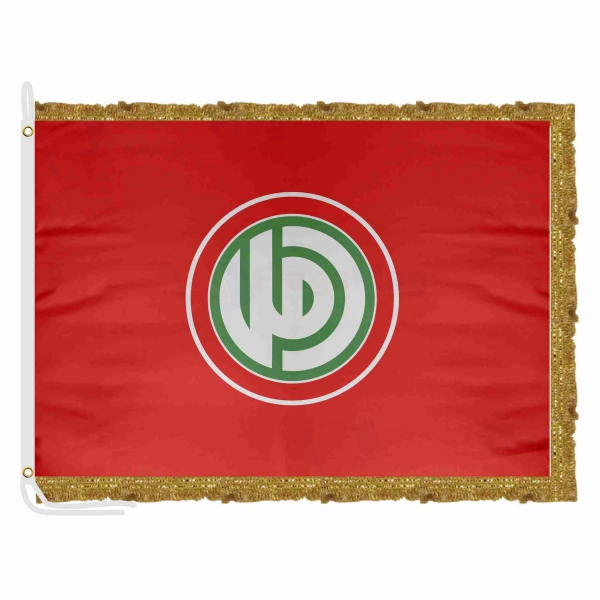 Henry Every Red Satin Office Flag