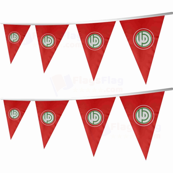 Henry Every Red Stringed Triangle Flag
