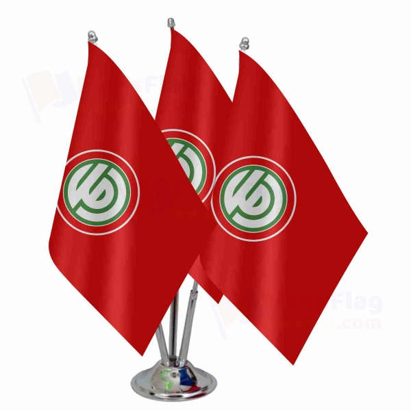 Henry Every Red Triple Table Flag