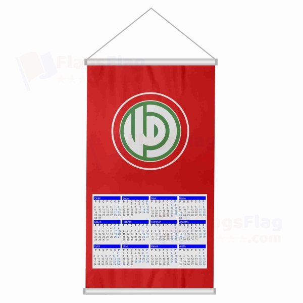 Henry Every Red Woven Fabric Digital Printing Calendar