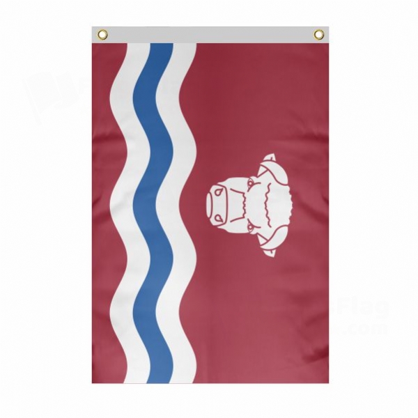 Herefordshire Large Size Flag Hanging on Building