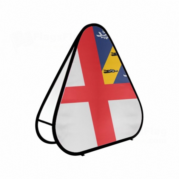 Herm Triangle Fabric Banner Display Stands