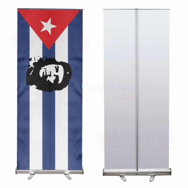 Hero Of The Cuban Revolution E� Che Ernesto Guevara Roll Up Banner