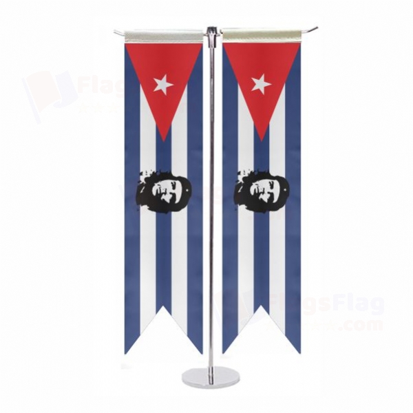 Hero Of The Cuban Revolution E� Che Ernesto Guevara T Table Flag