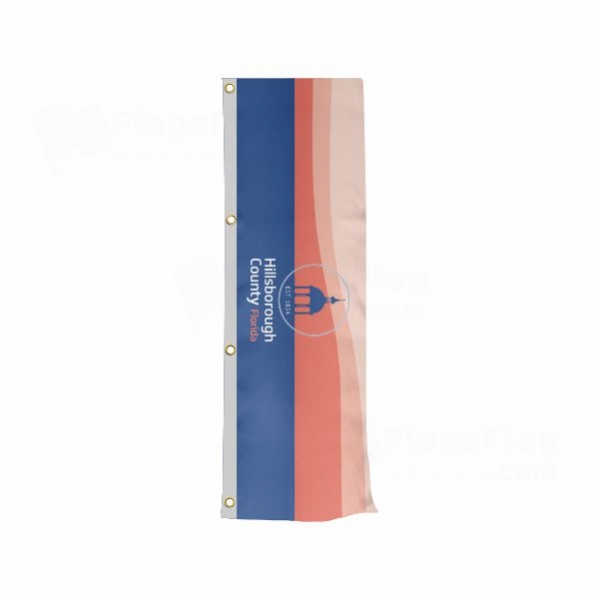 Hillsborough County Florida Vertically Raised Flags