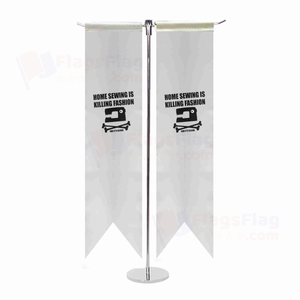Home Sewing T Table Flags