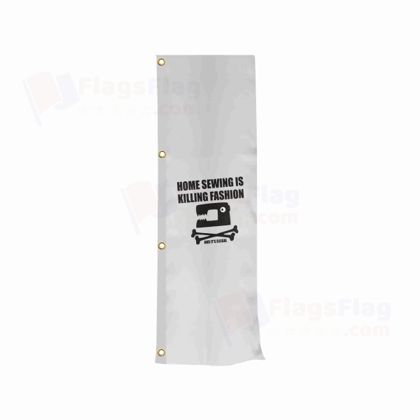 Home Sewing Vertically Raised Flags