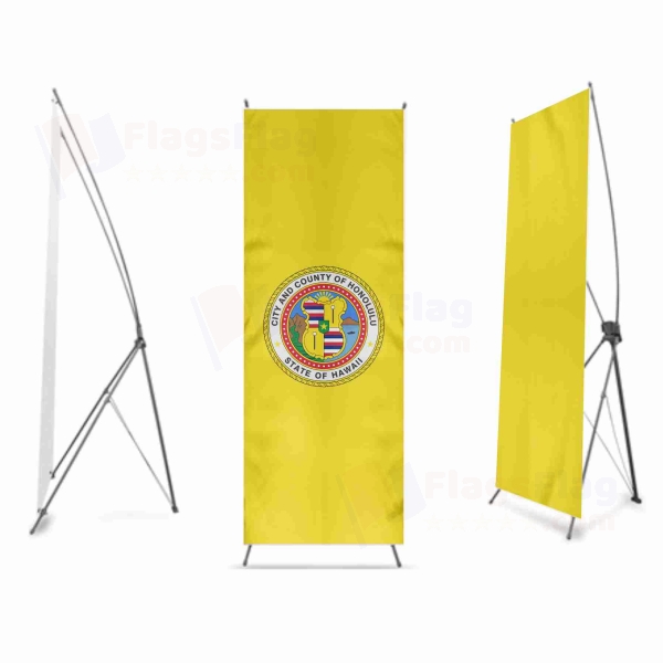 Honolulu Hawaii Digital Print X Banner
