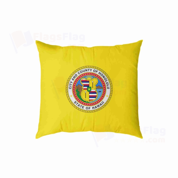 Honolulu Hawaii Digital Printed Pillow Cover