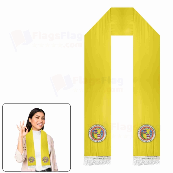 Honolulu Hawaii Scarf Digital Printing