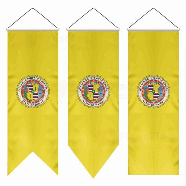 Honolulu Hawaii Swallowtail Flags