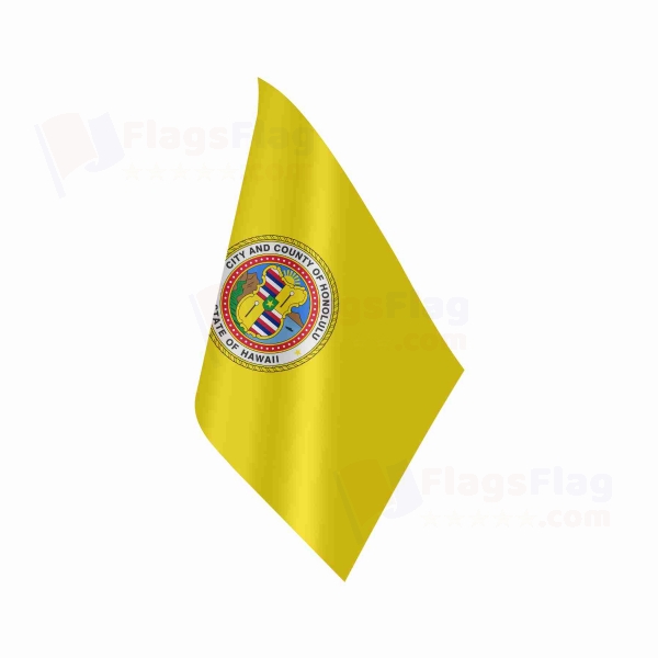 Honolulu Hawaii Table Flag