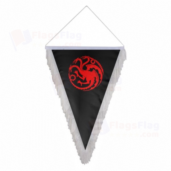 House Targaryen Triangle Fringed Streamers