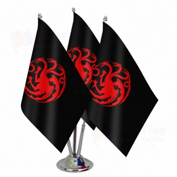 House Targaryen Triple Table Flag
