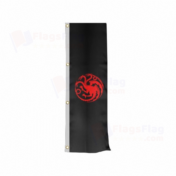 House Targaryen Vertically Raised Flags