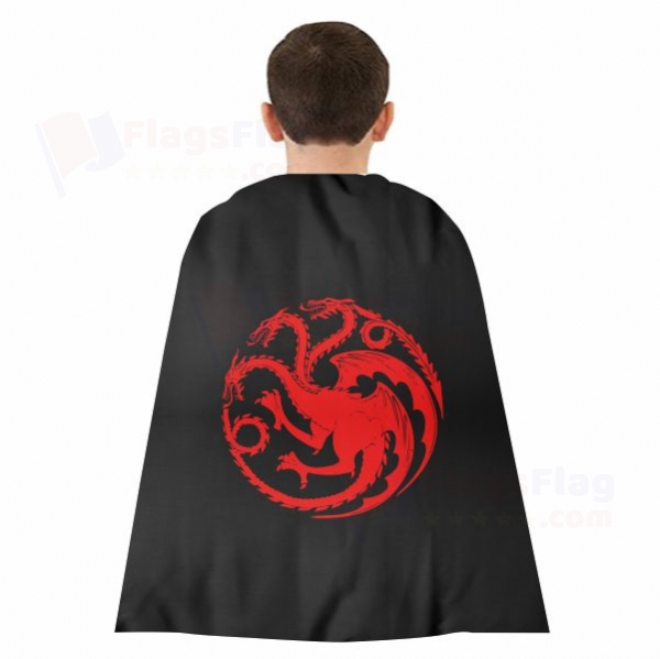 House Targaryen Woven Fabric Cloak Digital Printing