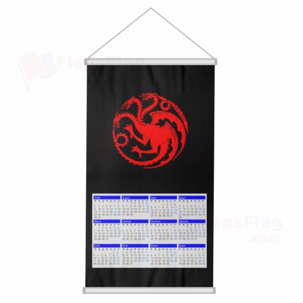House Targaryen Woven Fabric Digital Printing Calendar