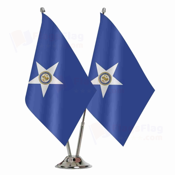Houston 2 Table Flags