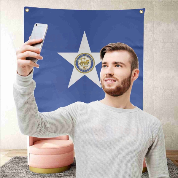 Houston Background Selfie Shooting Landscapes