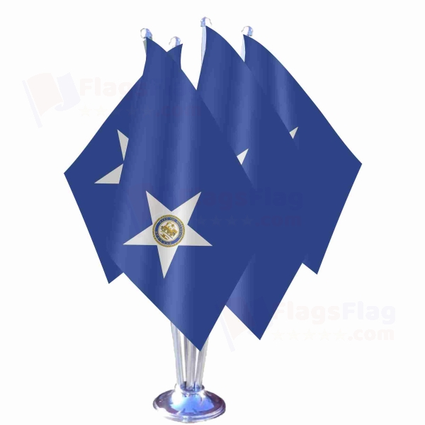 Houston Quadruple Table Flag