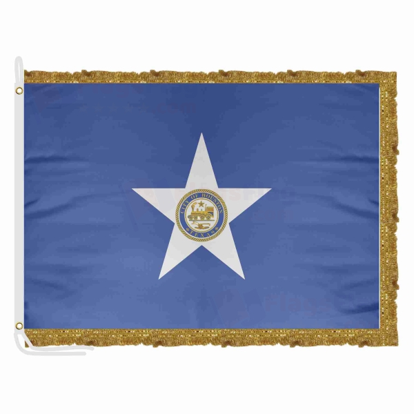 Houston Satin Office Flag