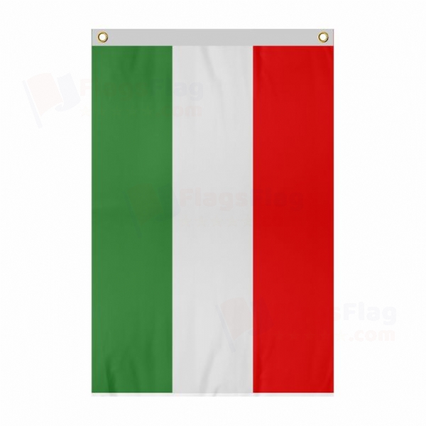 Hungary Large Size Flag Hanging on Building