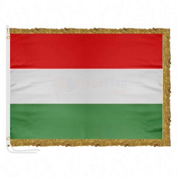 Hungary Satin Office Flag