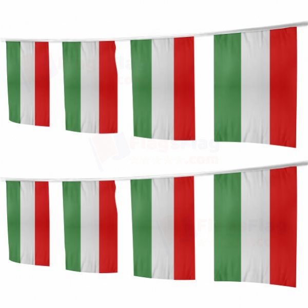 Hungary Square String Flags