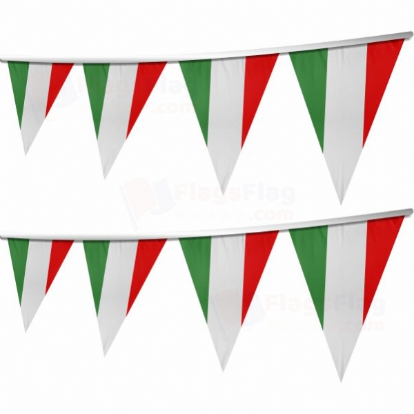 Hungary Stringed Triangle Flag