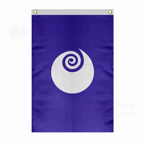 Ibaraki Prefecture Large Size Flag Hanging on Building