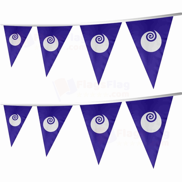 Ibaraki Prefecture Stringed Triangle Flag