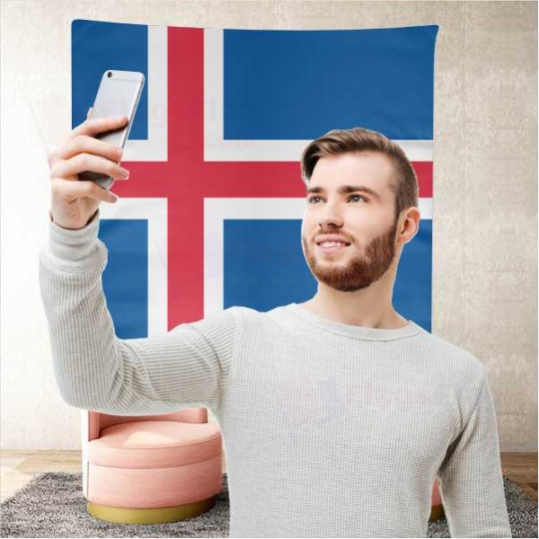 Iceland Background Selfie Shooting Landscapes