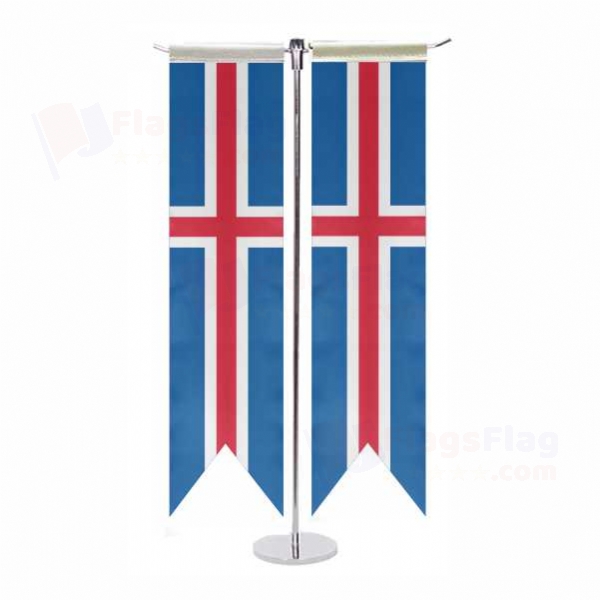 Iceland T Table Flags