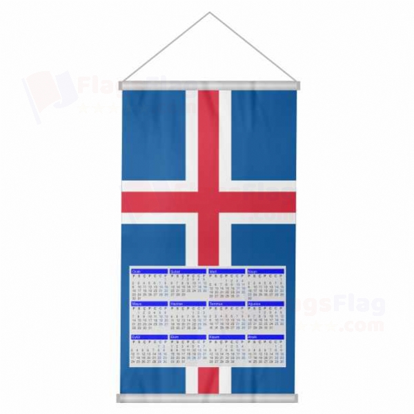 Iceland Woven Fabric Digital Printing Calendar