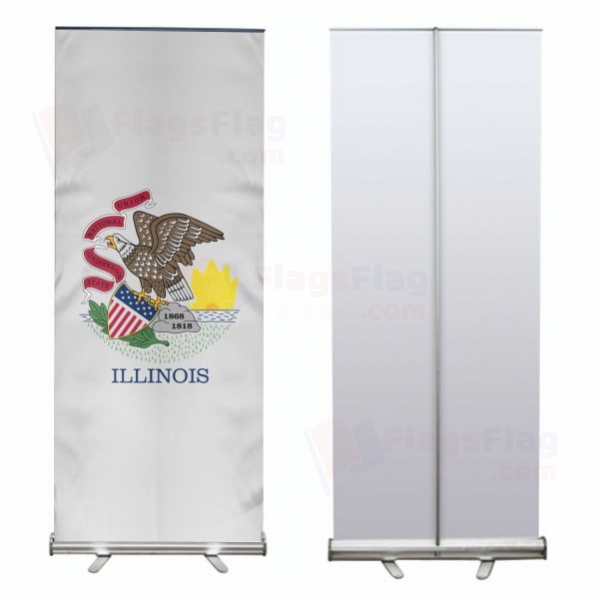 Illinois Roll Up Banner